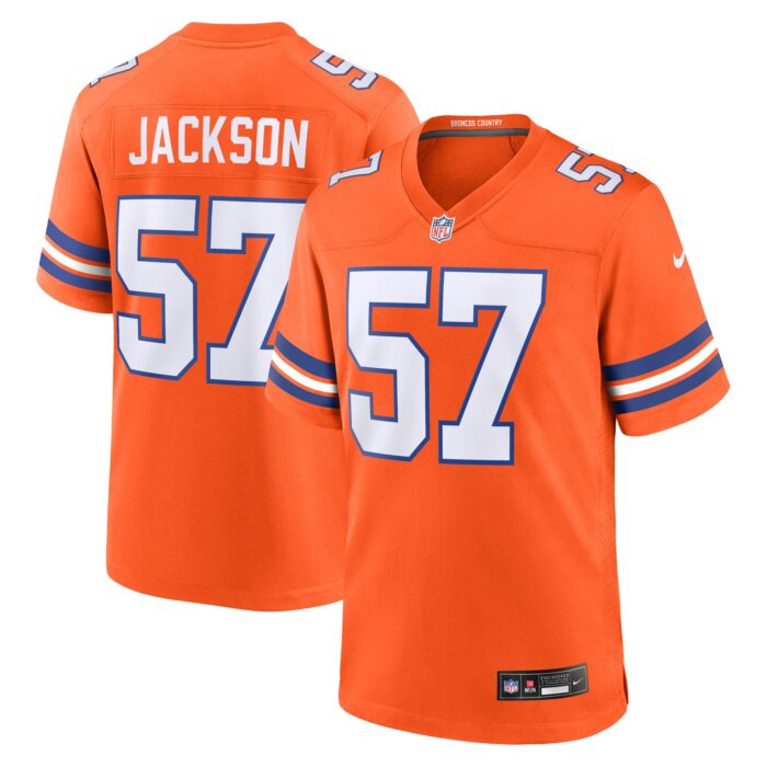 Men’s Denver Broncos Tom Jackson Nike Orange Mile High Collection 1977 Throwback Retired Player Game Jersey