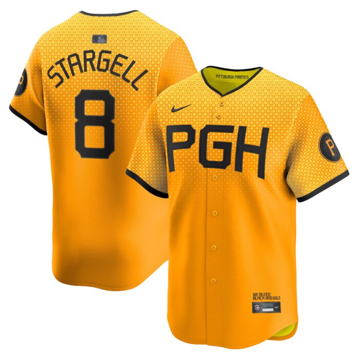 Men’s Pittsburgh Pirates Willie Stargell Nike Gold City Connect Limited Player Jersey