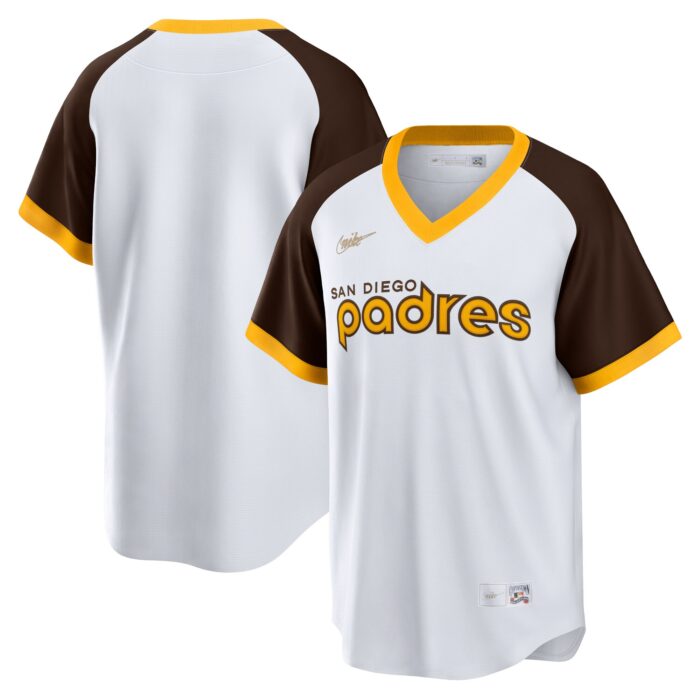 Men’s San Diego Padres Nike White Home Cooperstown Collection Team Jersey