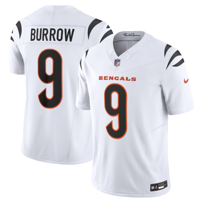 Men’s Cincinnati Bengals Joe Burrow Nike White Vapor F.U.S.E. Limited Jersey