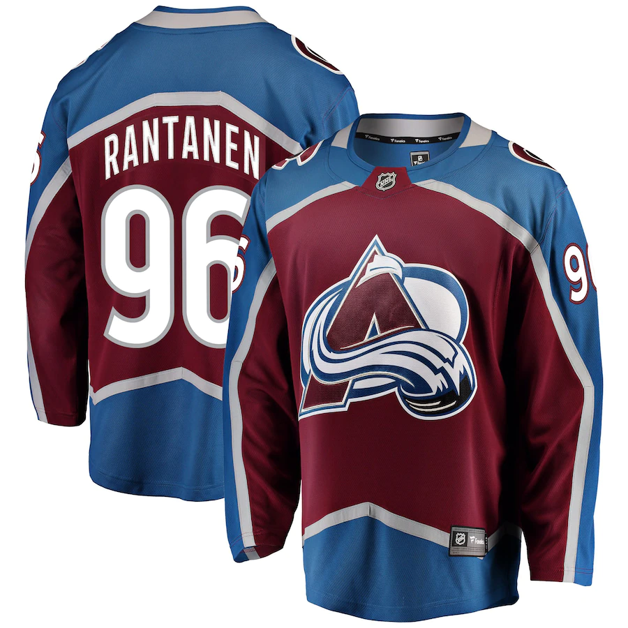 Men's Colorado Avalanche 96 Mikko Rantanen Burgundy Home Premier Breakaway Player Jersey