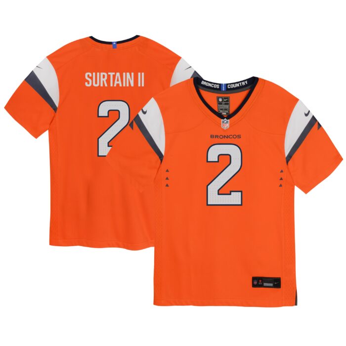 Infant Denver Broncos Patrick Surtain II Nike Orange Mile High Collection Game Jersey