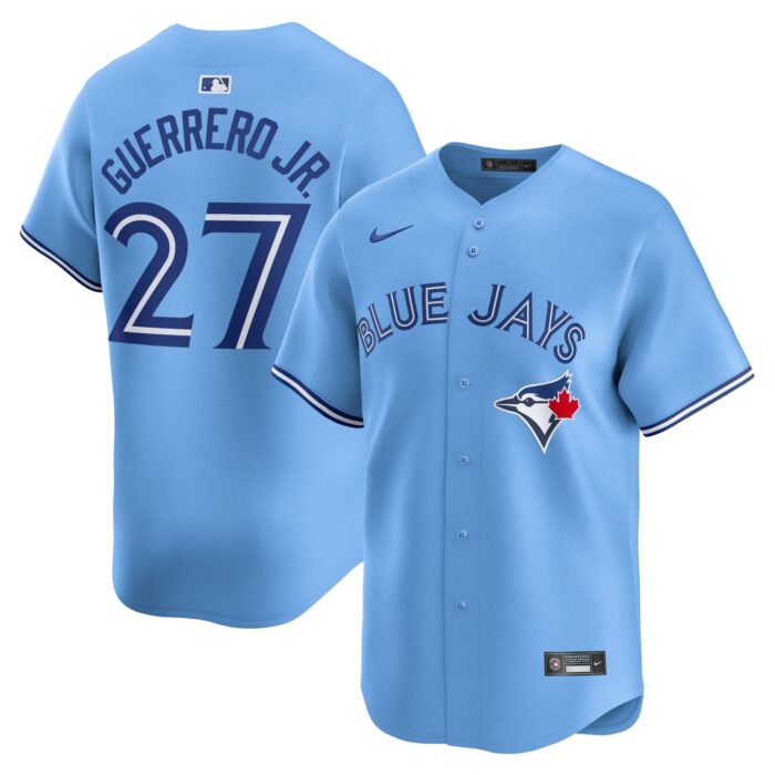 Men’s Toronto Blue Jays Vladimir Guerrero Jr. Nike Powder Blue Alternate Limited Player Jersey