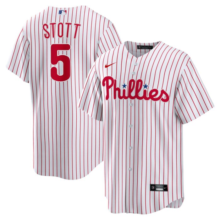 Men’s Philadelphia Phillies Bryson Stott Nike White Replica Player Jersey