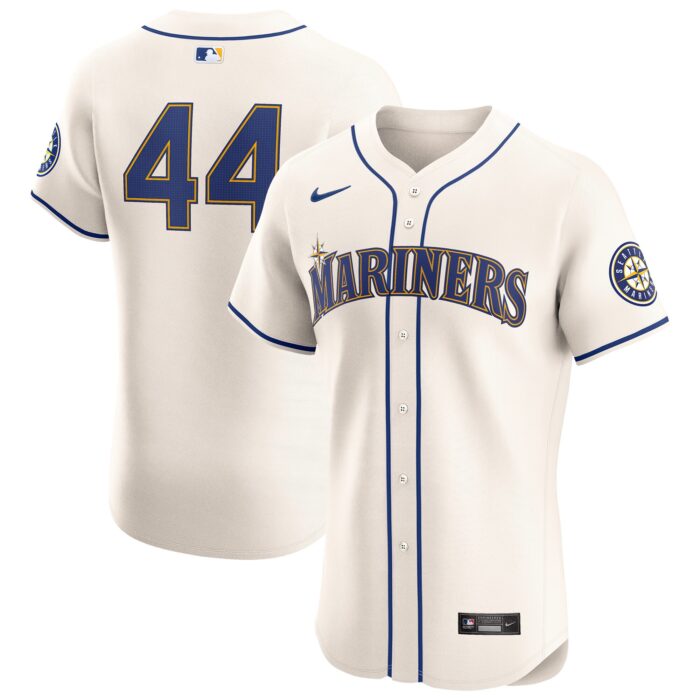 Men’s Seattle Mariners Julio Rodríguez Nike Cream Alternate Elite Player Jersey