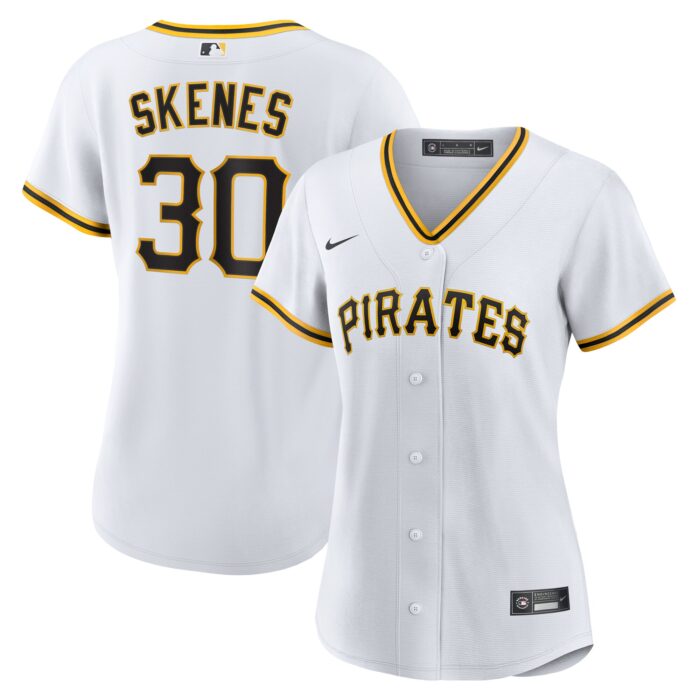 Women’s Pittsburgh Pirates Paul Skenes Nike White Home Replica Player Jersey