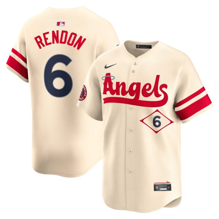 Men’s Los Angeles Angels Anthony Rendon Nike Cream City Connect Limited Player Jersey