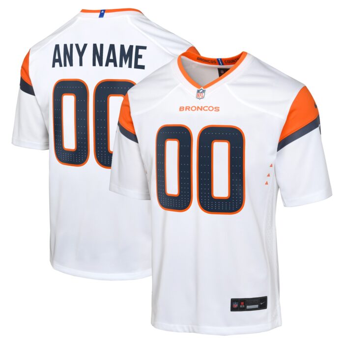 Youth Denver Broncos Nike White Mile High Collection Custom Game Jersey