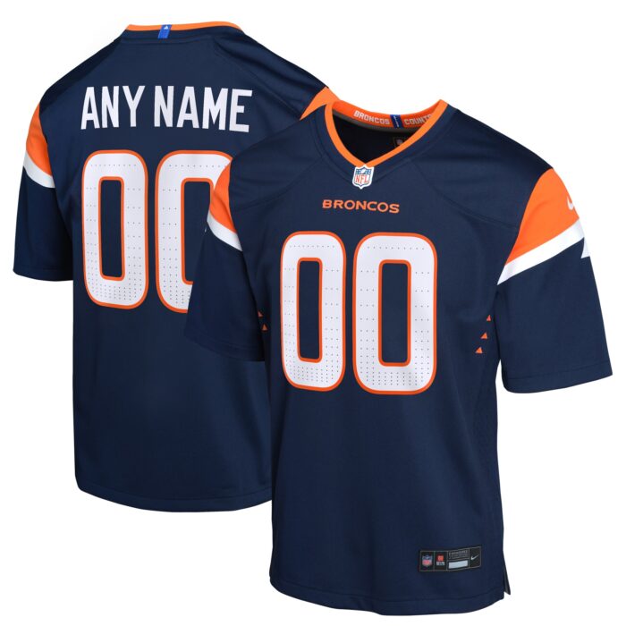 Youth Denver Broncos Nike Navy Alternate Mile High Collection Custom Game Jersey