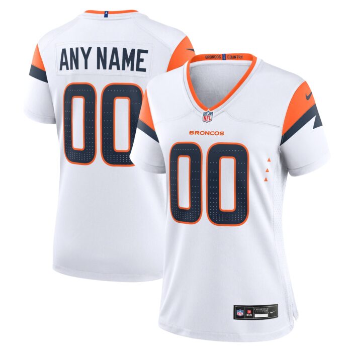 Women’s Denver Broncos Nike White Mile High Collection Custom Game Jersey