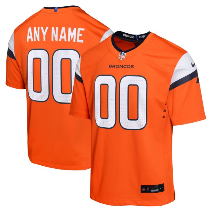 Youth Denver Broncos Nike Orange Mile High Collection Custom Game Jersey