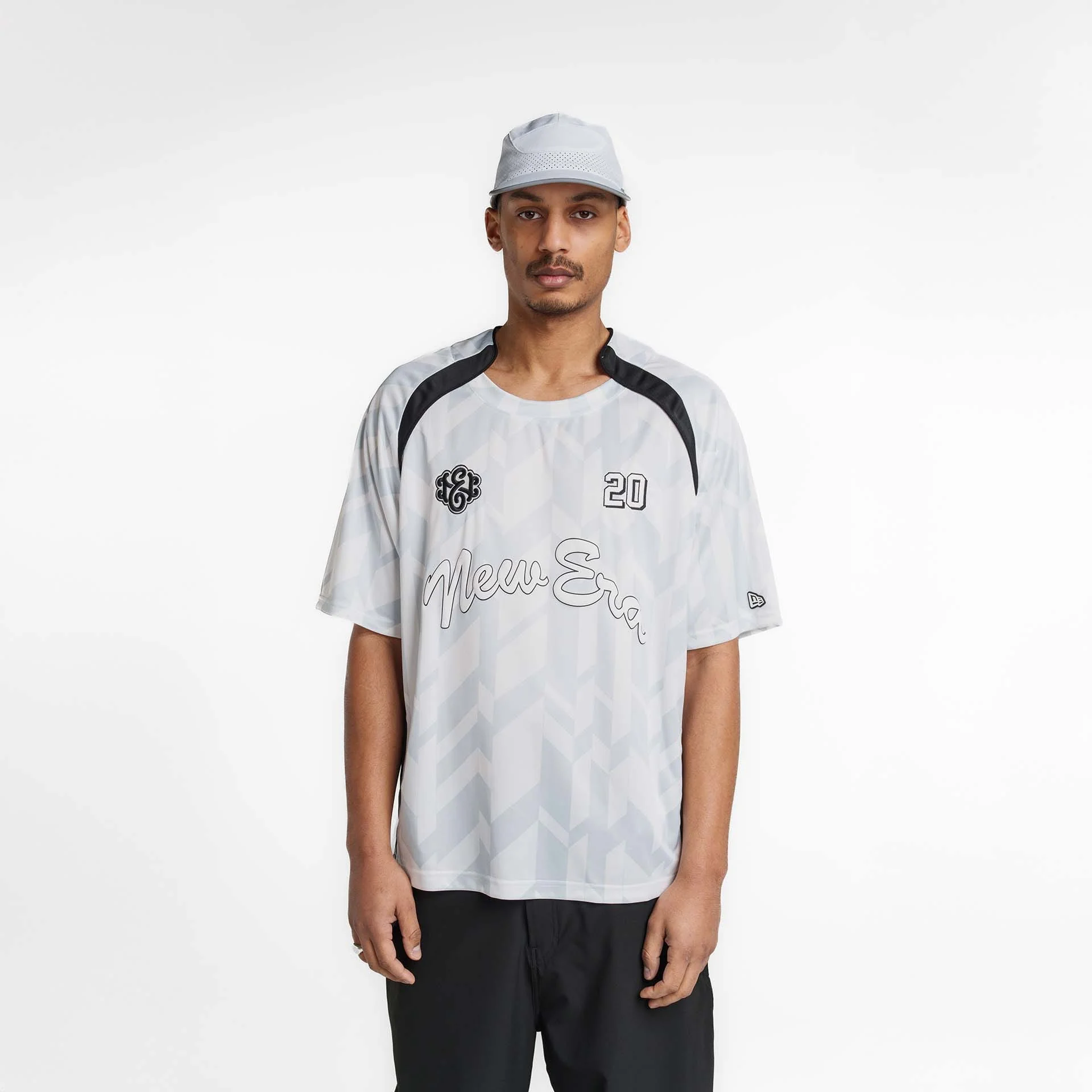 New Era Branded Advantage Printed Optic White Soccer Jersey