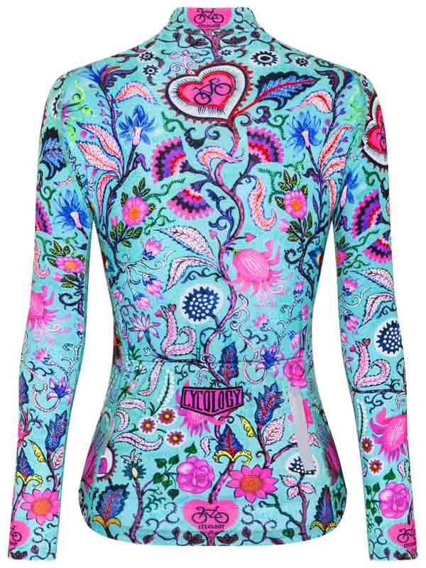 Secret Garden Women's Summer Long Sleeve Jersey Aqua