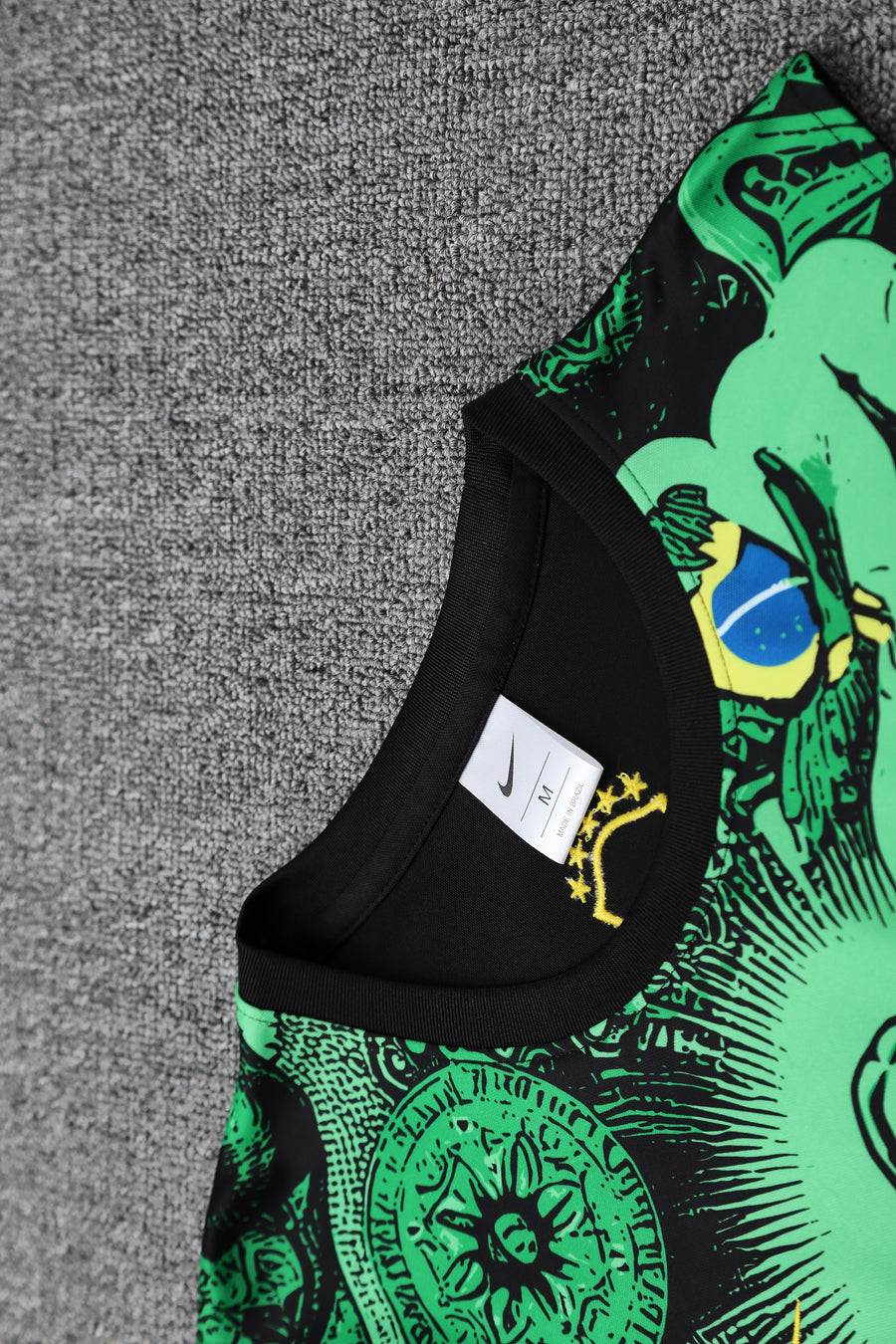 Kit Tank Top + Shorts Brazil Christ the Redeemer Green Training 25/26