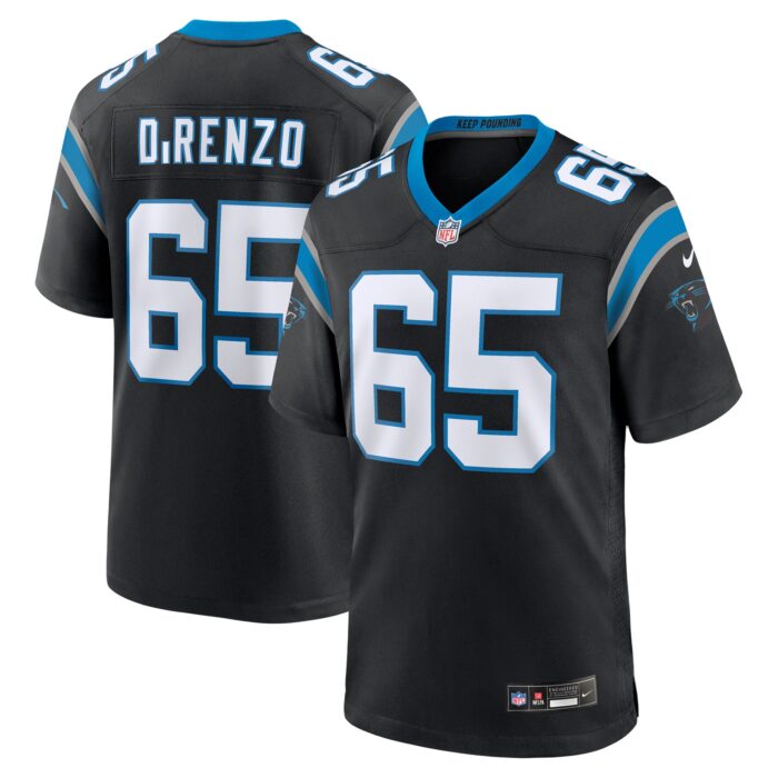 Men’s Carolina Panthers J.D. DiRenzo Nike Black Game Jersey