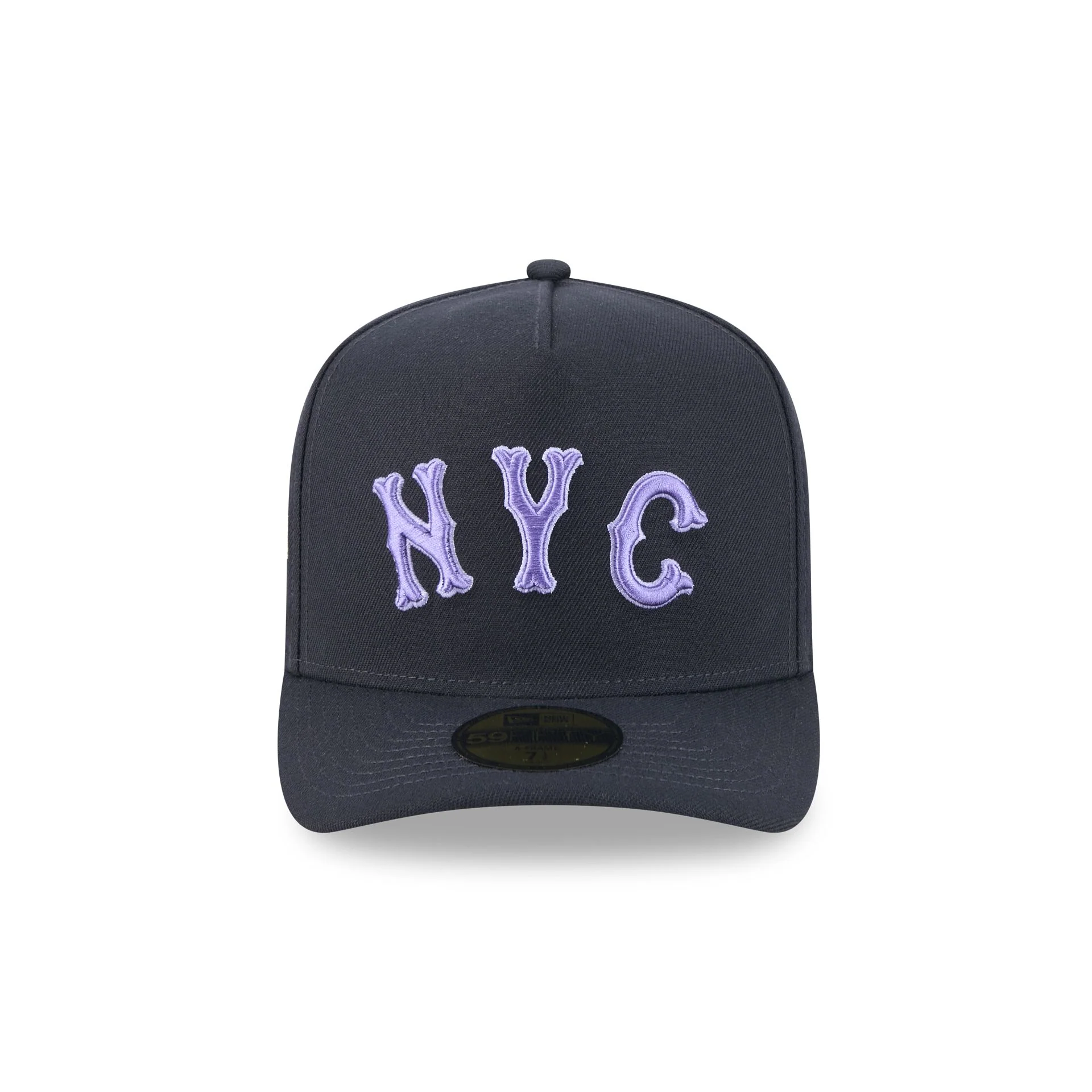 New York Mets Navy Lavender 59FIFTY A-Frame Fitted Hat