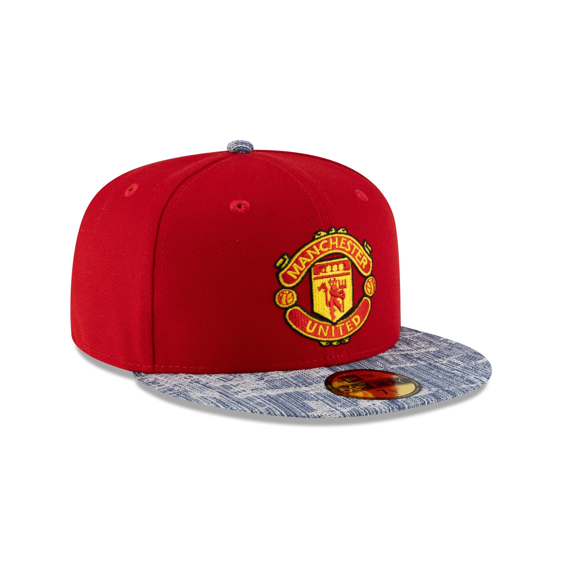 Manchester United FC Red Denim 59FIFTY Fitted Hat