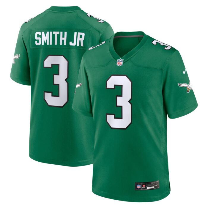 Men’s Philadelphia Eagles Nolan Smith Nike Kelly Green Alternate Game Jersey