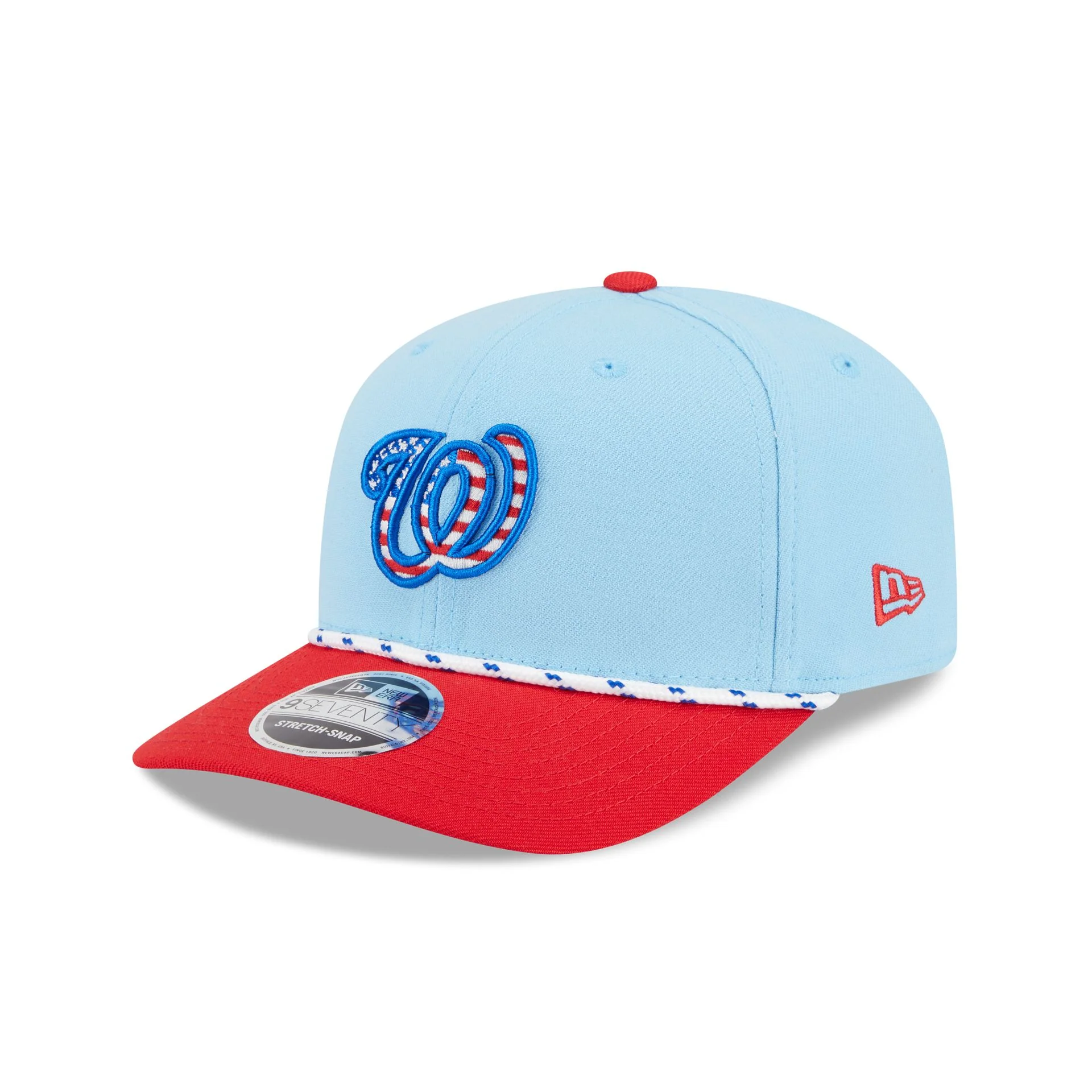 Washington Nationals Independence Day 2025 9SEVENTY Stretch-Snap Hat