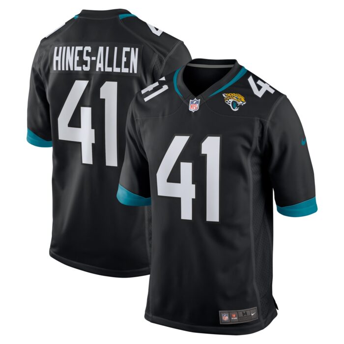 Men’s Jacksonville Jaguars Josh Hines-Allen Nike Black Alternate Player Game Jersey