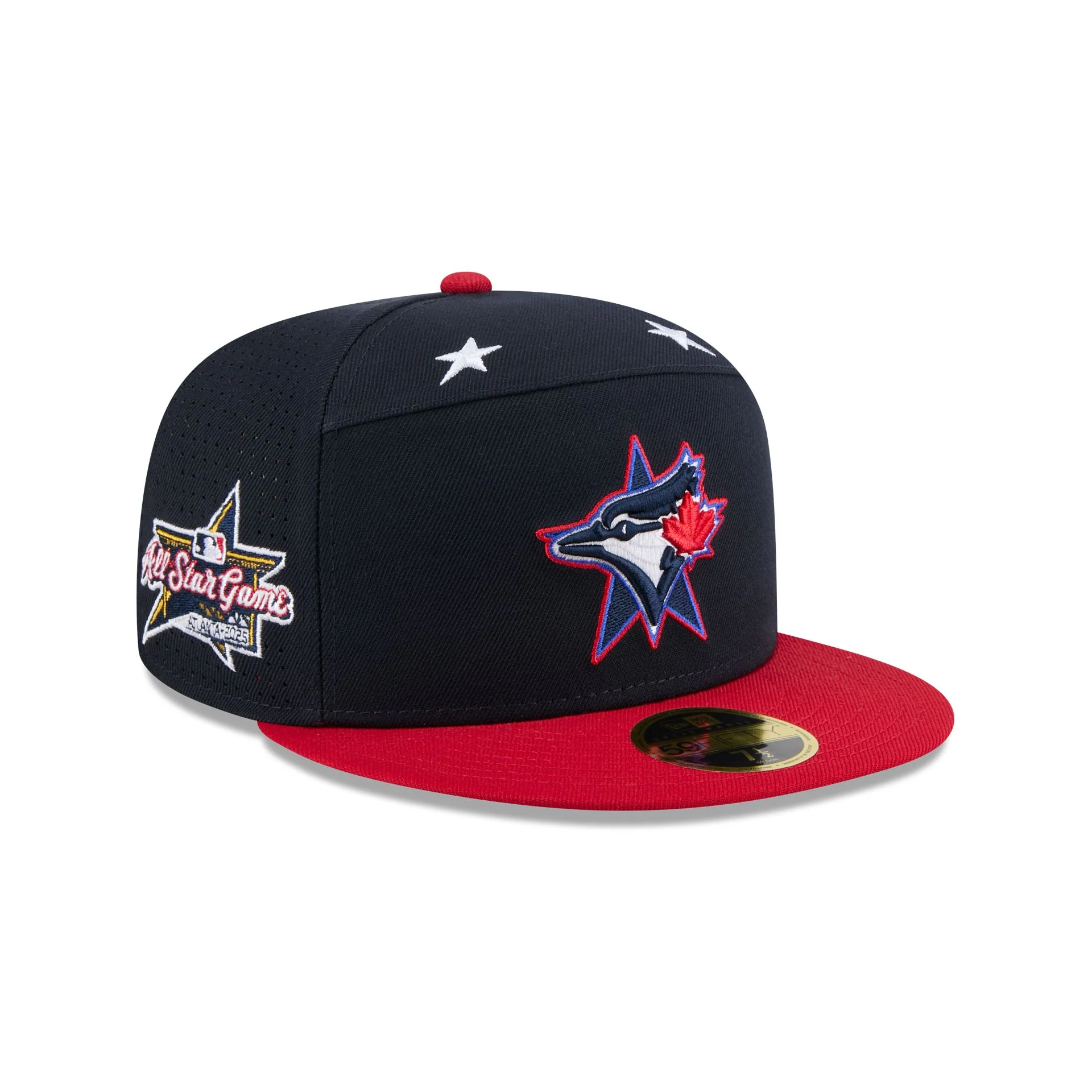 Toronto Blue Jays 2025 All-Star Game Workout Split Panel 59FIFTY Fitted Hat