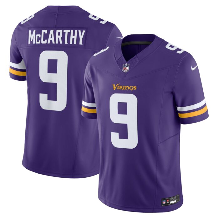 Men’s Minnesota Vikings J.J. McCarthy Nike Purple Vapor F.U.S.E. Limited Jersey