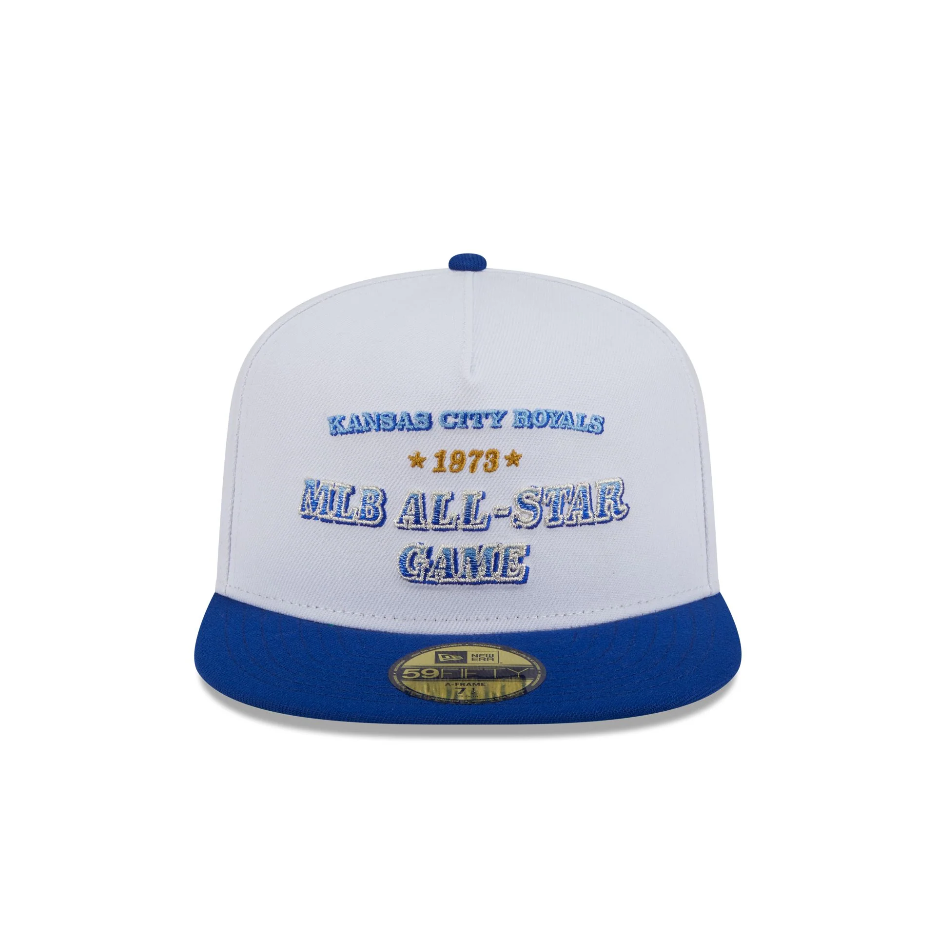 Kansas City Royals Summer Derby White 59FIFTY A-Frame Fitted Hat
