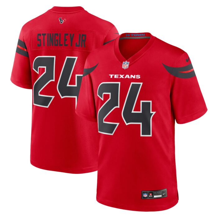 Men’s Houston Texans Derek Stingley Jr. Nike Red Alternate Game Jersey