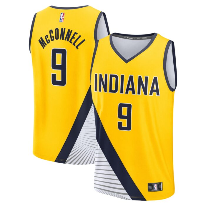 Youth Indiana Pacers T.J. McConnell Fanatics Gold Fast Break Player Jersey – Statement Edition