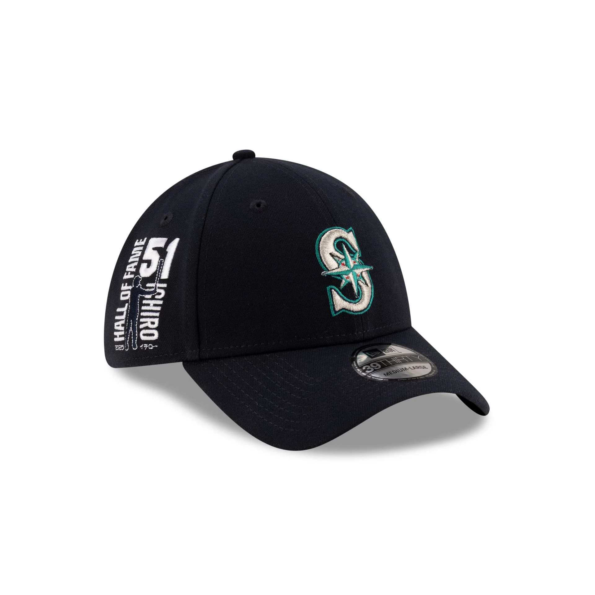 Seattle Mariners Hall of Fame 2025 Ichiro Suzuki 39THIRTY Stretch Fit Hat