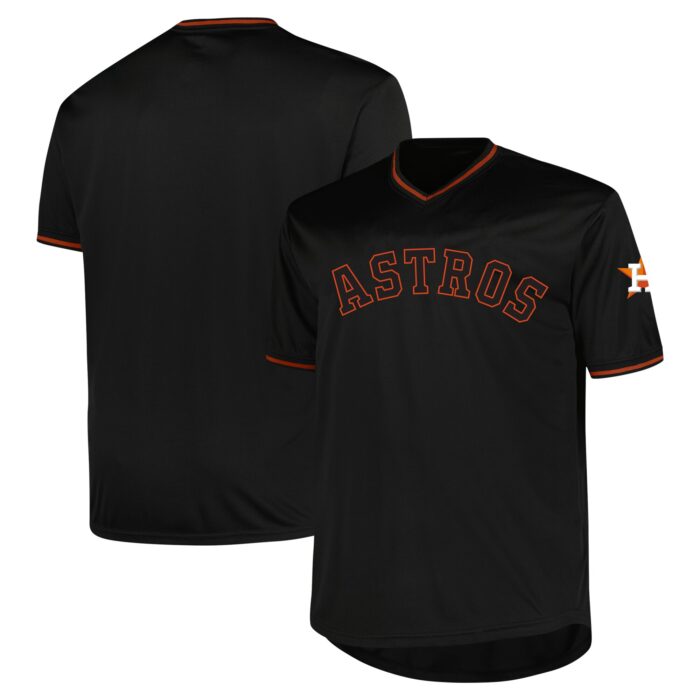 Men’s Houston Astros Profile Black Big & Tall Pop Fashion Jersey