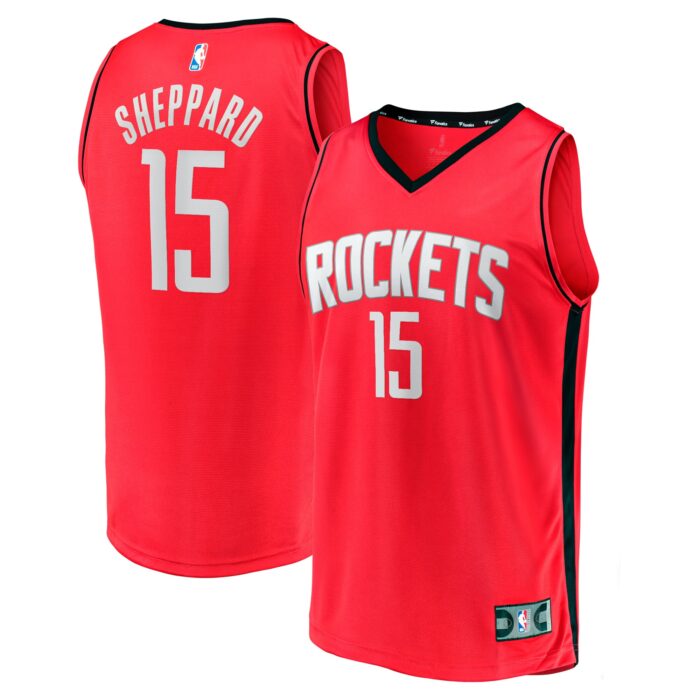 Men’s Houston Rockets Reed Sheppard Fanatics Red 2024 NBA Draft Fast Break Player Jersey – Icon Edition