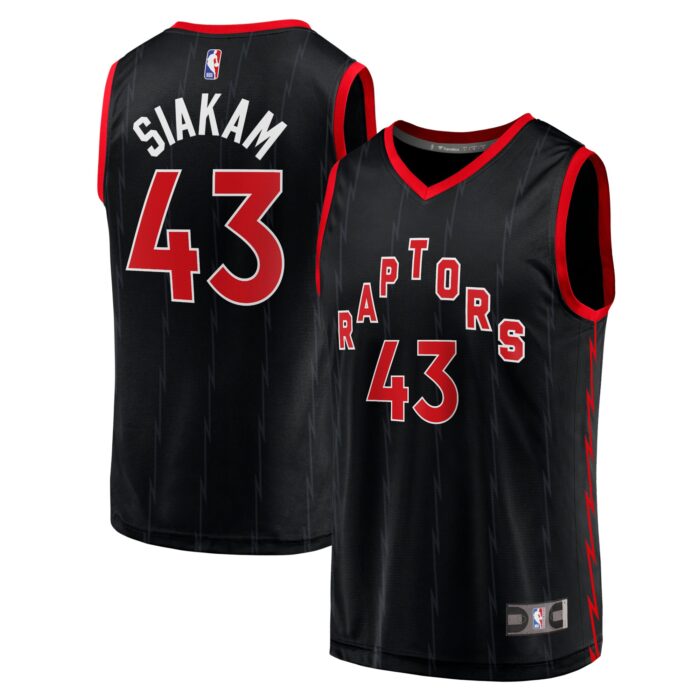 Men’s Toronto Raptors Pascal Siakam Fanatics Black Fast Break Replica Jersey – Statement Edition