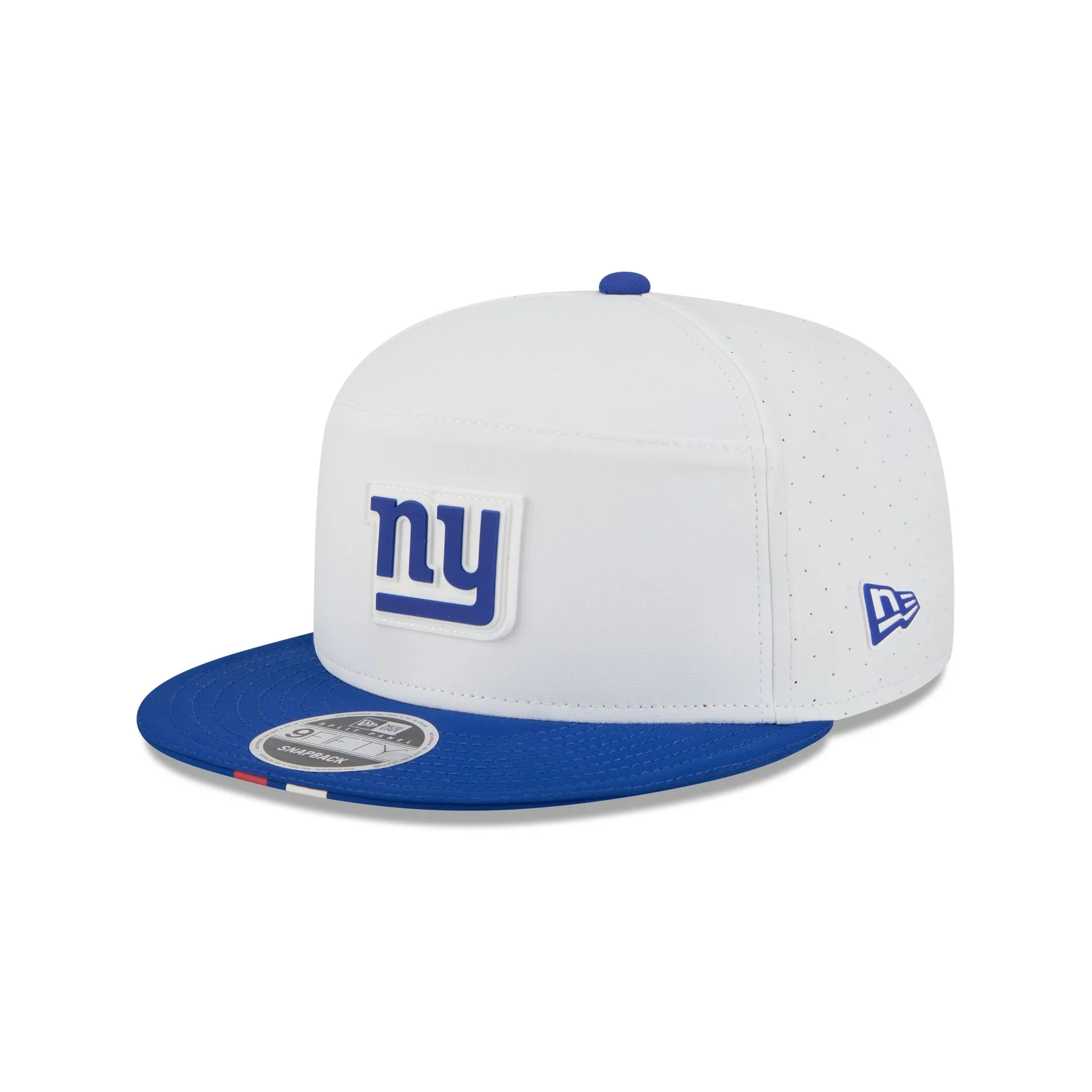 New York Giants 2025 Training Split Panel 9FIFTY Snapback Hat