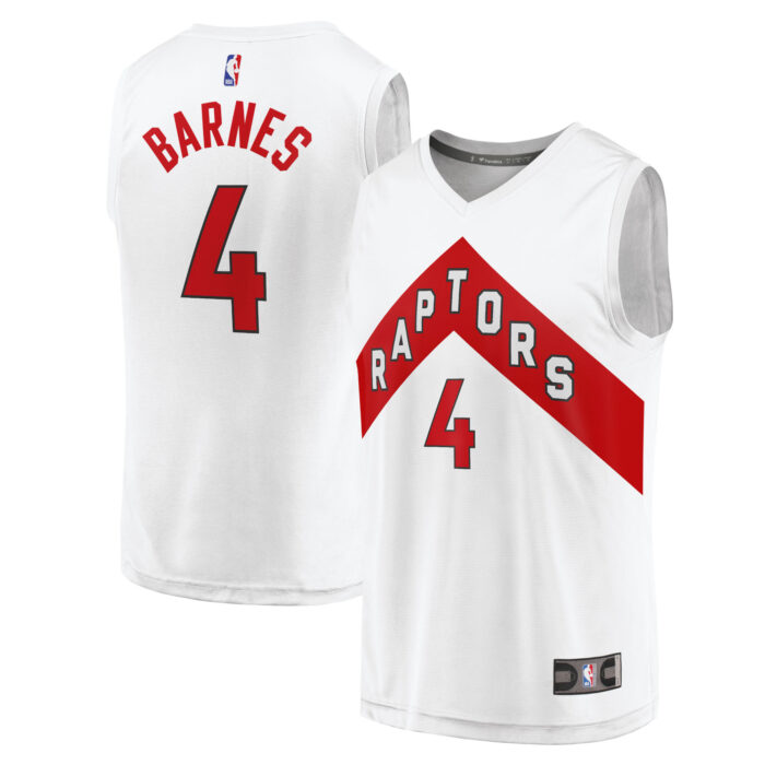 Youth Toronto Raptors Scottie Barnes Fanatics White Fast Break Player Jersey – Association Edition