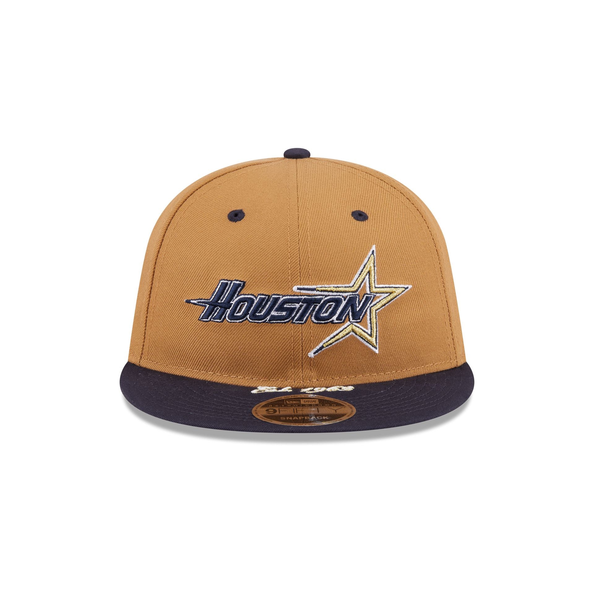 Houston Astros Wheat Retro Crown 9FIFTY Snapback Hat