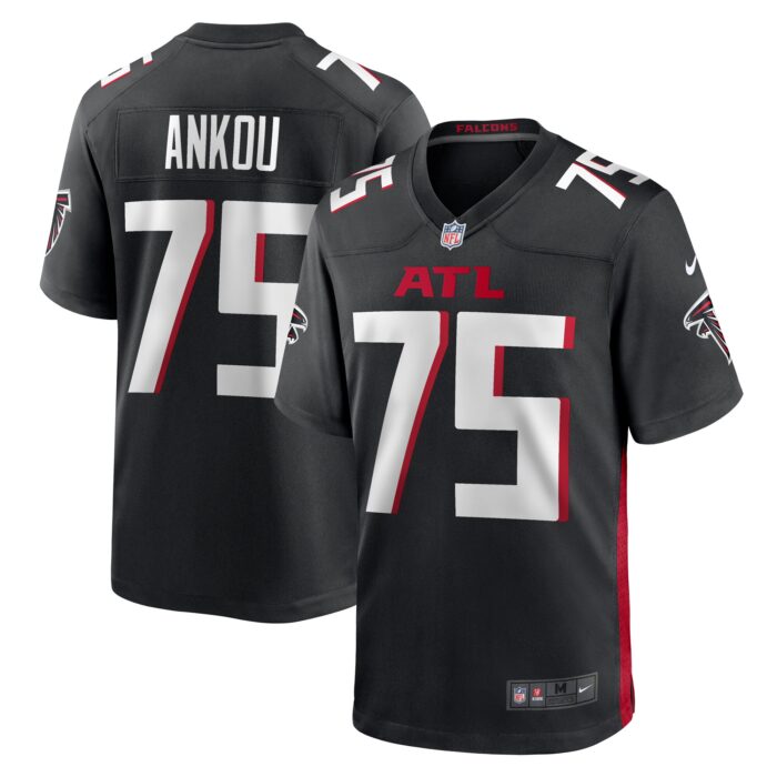 Men’s Atlanta Falcons Eli Ankou Nike Black Game Jersey