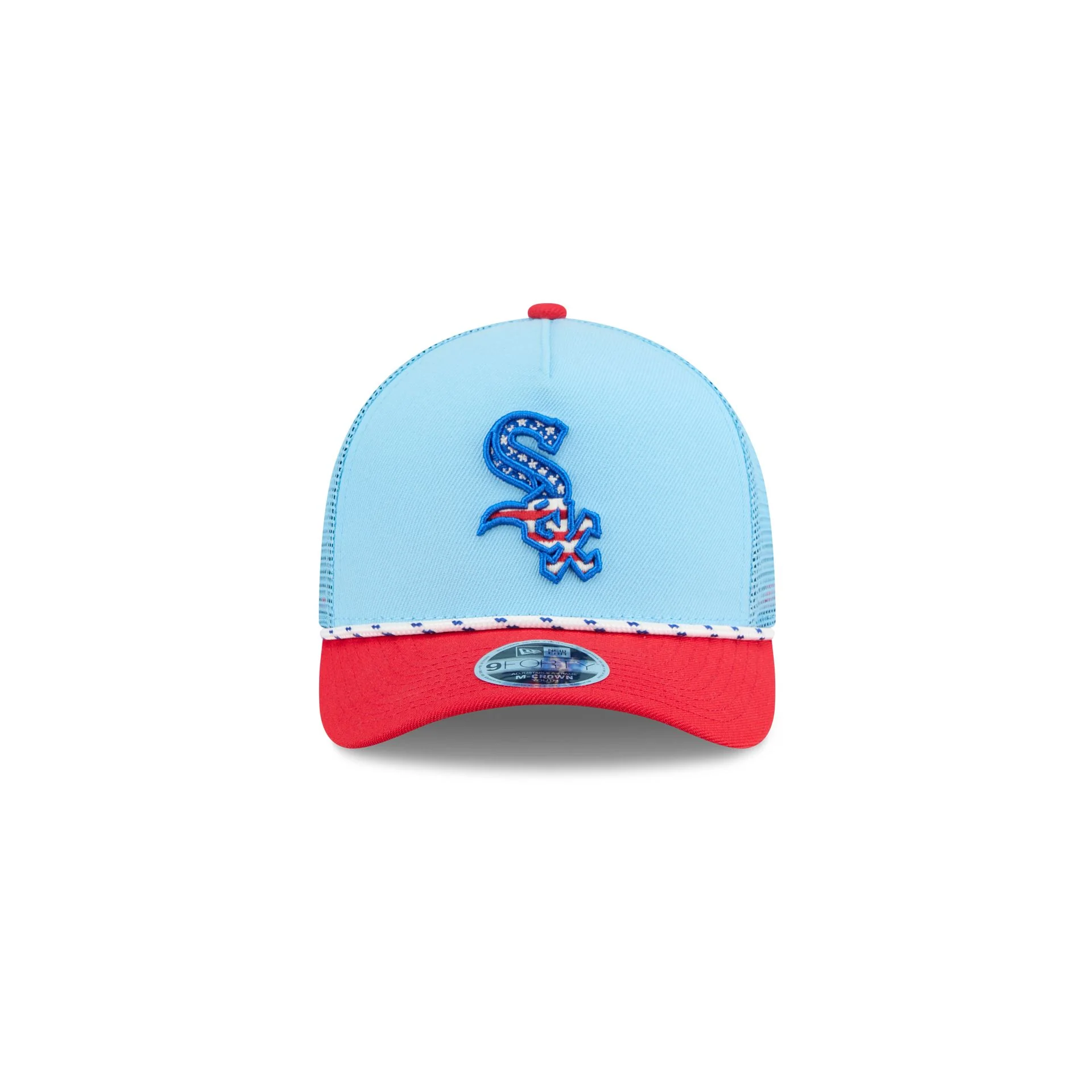 Chicago White Sox Independence Day 2025 Kids 9FORTY M-Crown A-Frame Trucker Hat