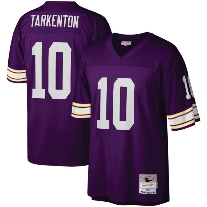 Men’s Minnesota Vikings Fran Tarkenton Mitchell & Ness Purple Legacy Replica Jersey