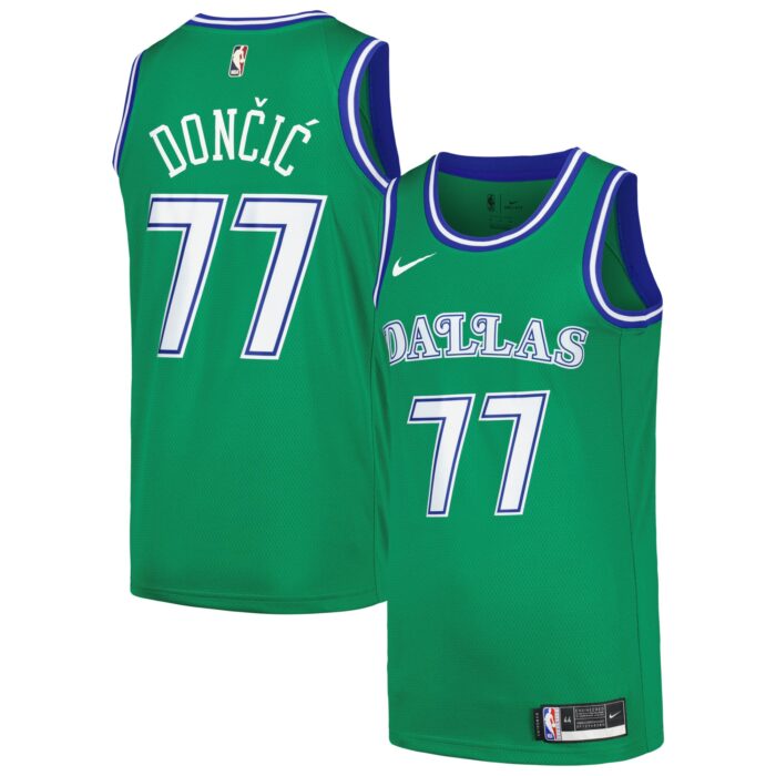 Men’s Dallas Mavericks Luka Dončić Nike Green Swingman Player Jersey – Classic Edition