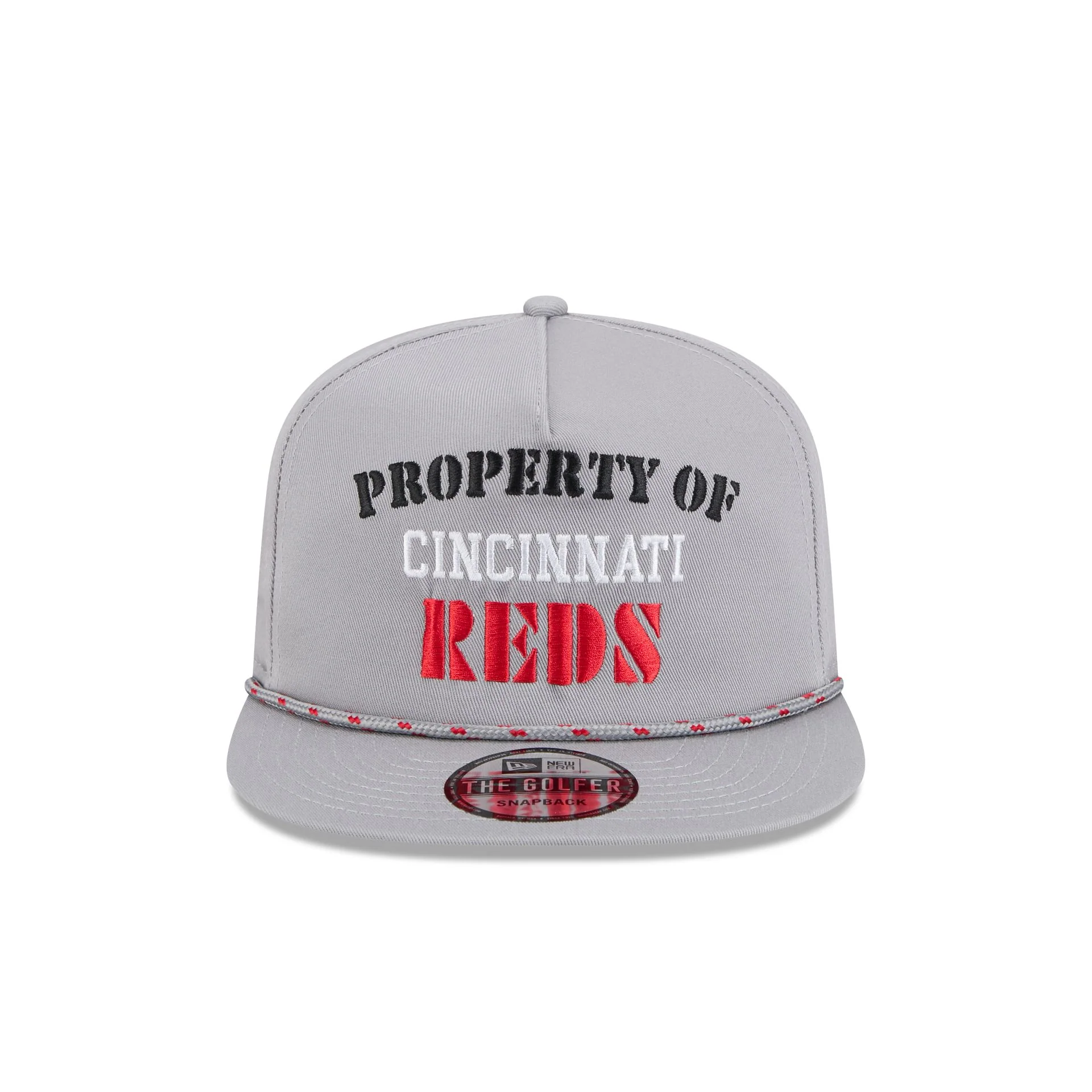 Cincinnati Reds Vintage Gray Rope Golfer Hat