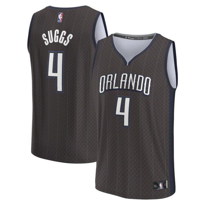 Men’s Orlando Magic Jalen Suggs Fanatics Black Fastbreak Jersey – City Edition