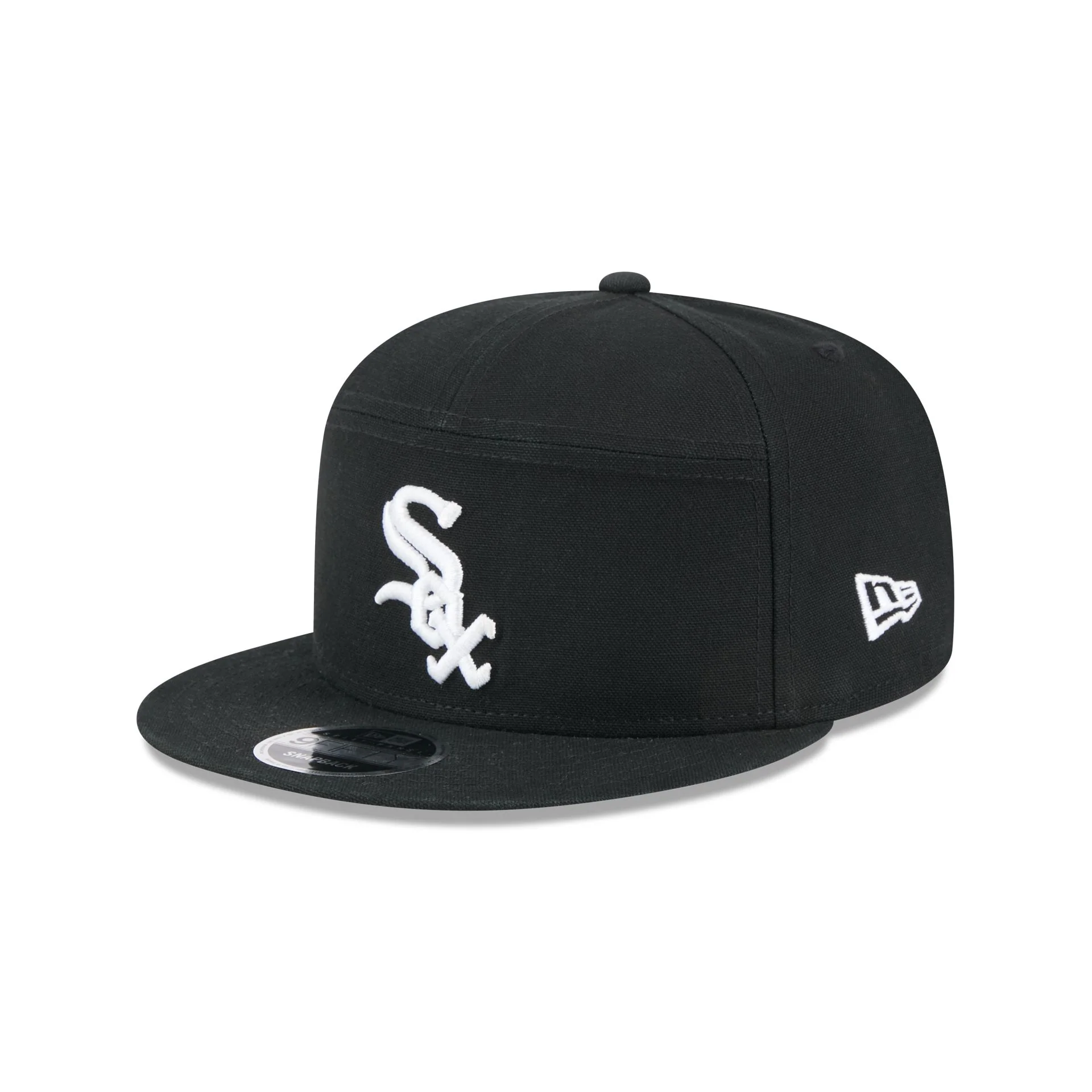 Chicago White Sox Cotton Canvas Split Panel 9FIFTY Trucker Hat