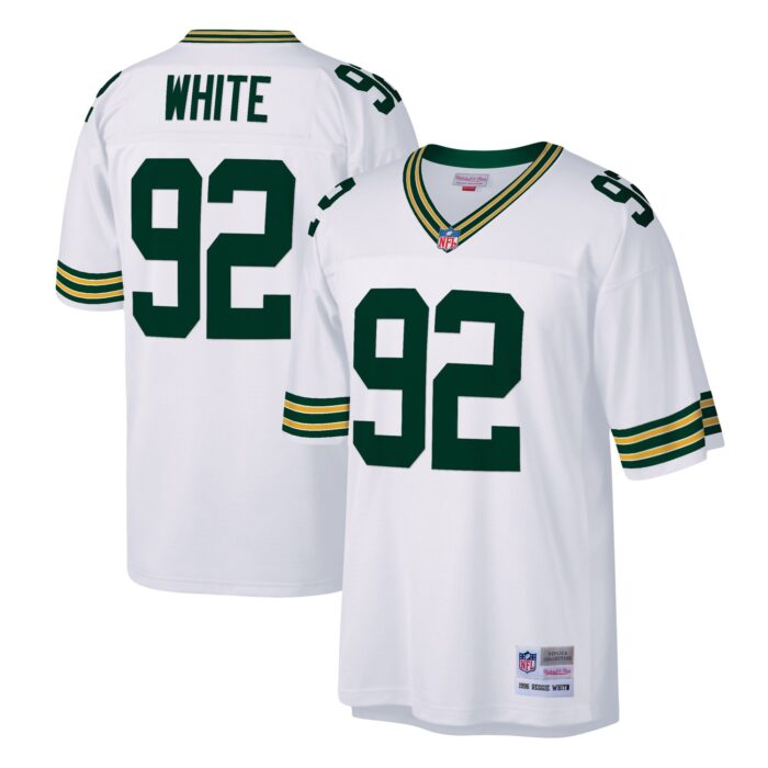 Men’s Green Bay Packers Reggie White Mitchell & Ness White Legacy Replica Jersey
