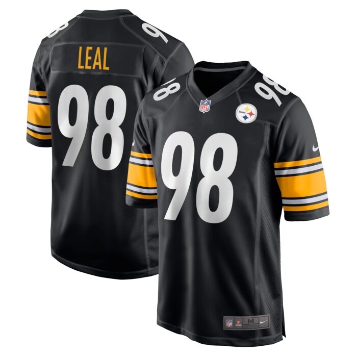 Men’s Pittsburgh Steelers DeMarvin Leal Nike Black Game Player Jersey