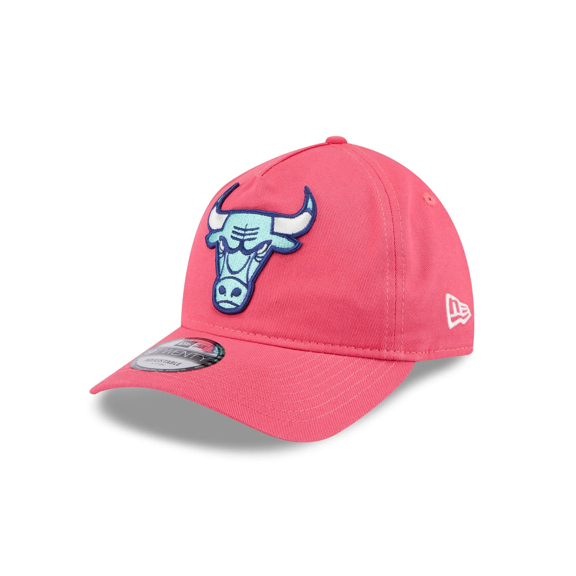 Chicago Bulls Coral 9TWENTY A-Frame Adjustable Hat