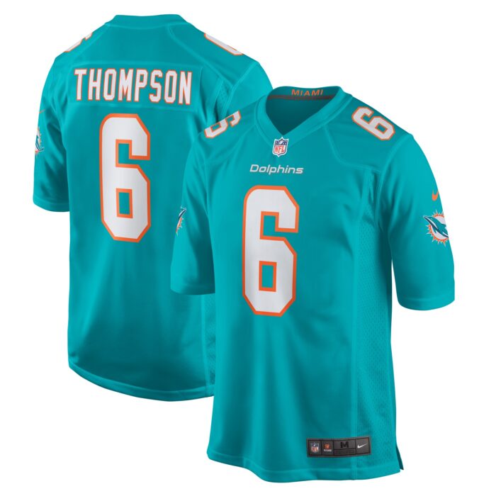Men’s Miami Dolphins Skylar Thompson Nike Aqua Team Game Jersey