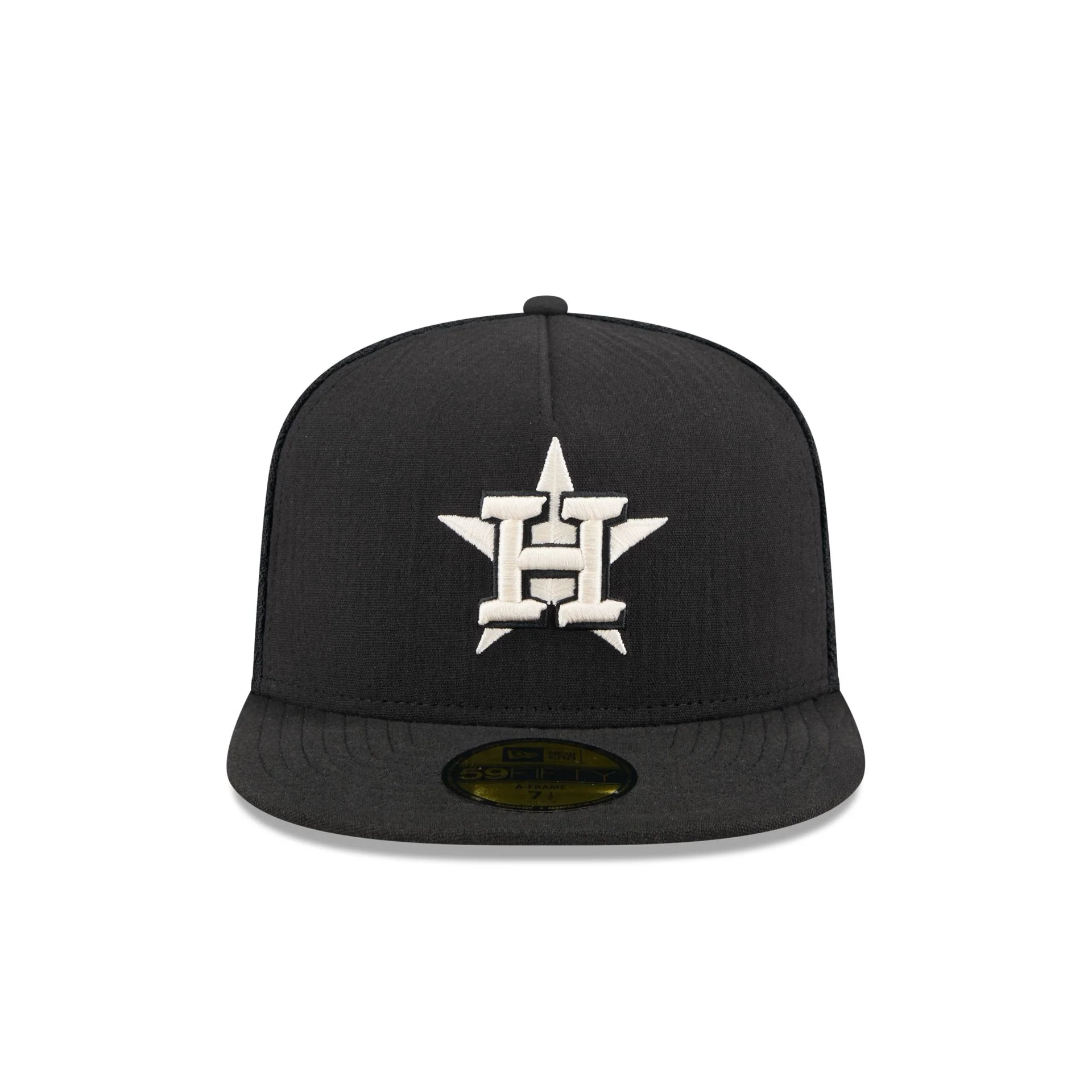 Houston Astros Black Mesh 59FIFTY A-Frame Fitted Hat