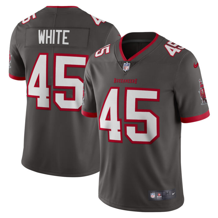 Men’s Tampa Bay Buccaneers Devin White Nike Pewter Vapor Limited Jersey