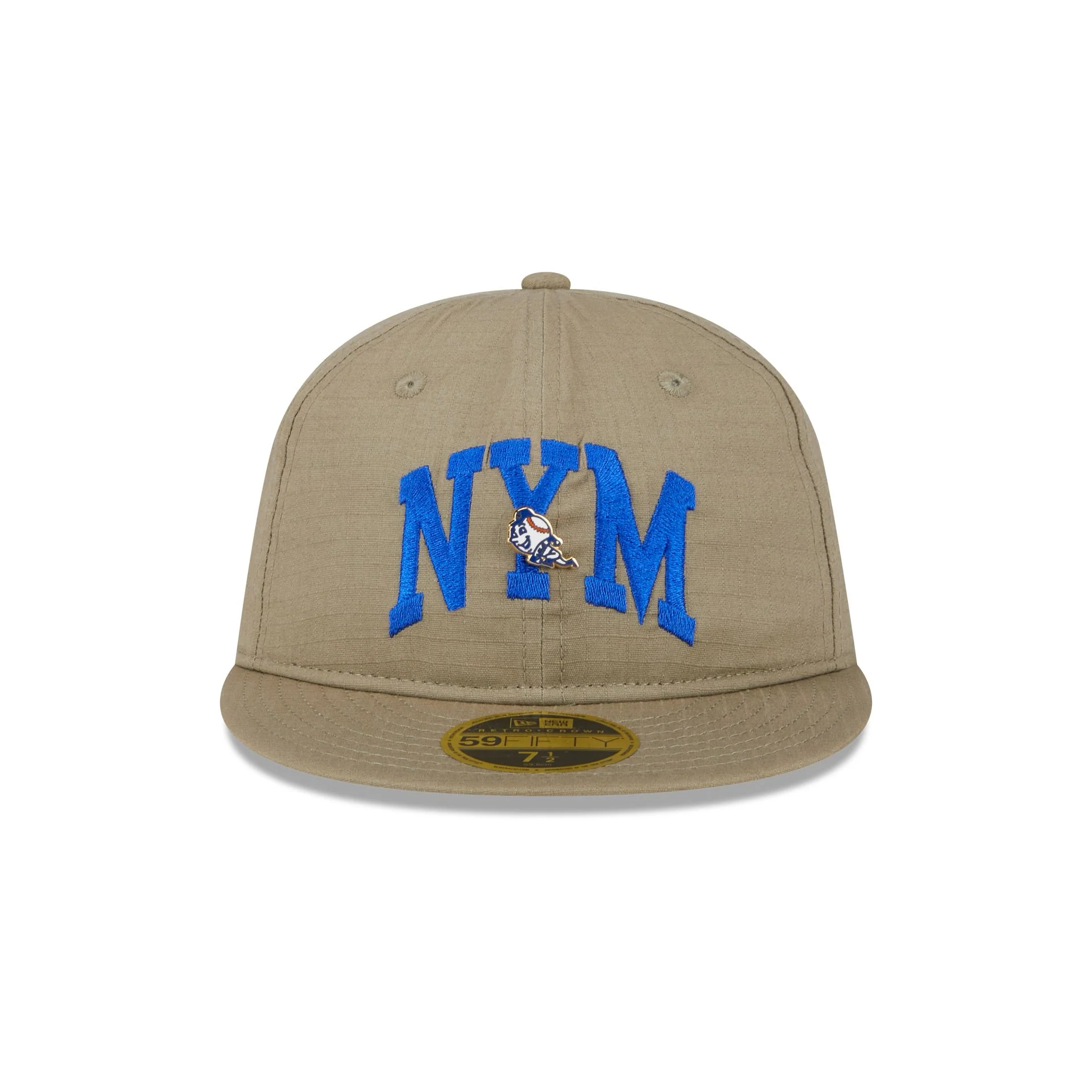 New York Mets Logo Pin Retro Crown 59FIFTY Fitted Hat